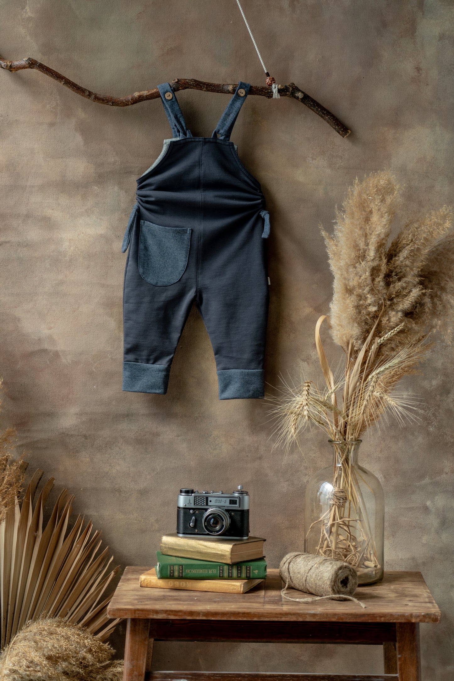 EVERFIT DUNGAREES.RAW ONYX