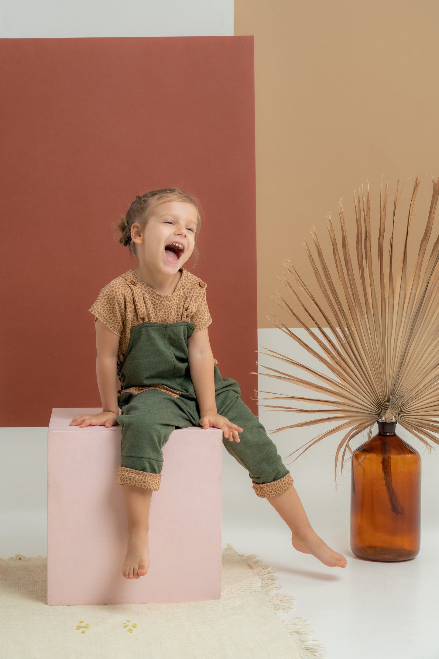 EVERFIT DUNGAREES.FOREST GREEN