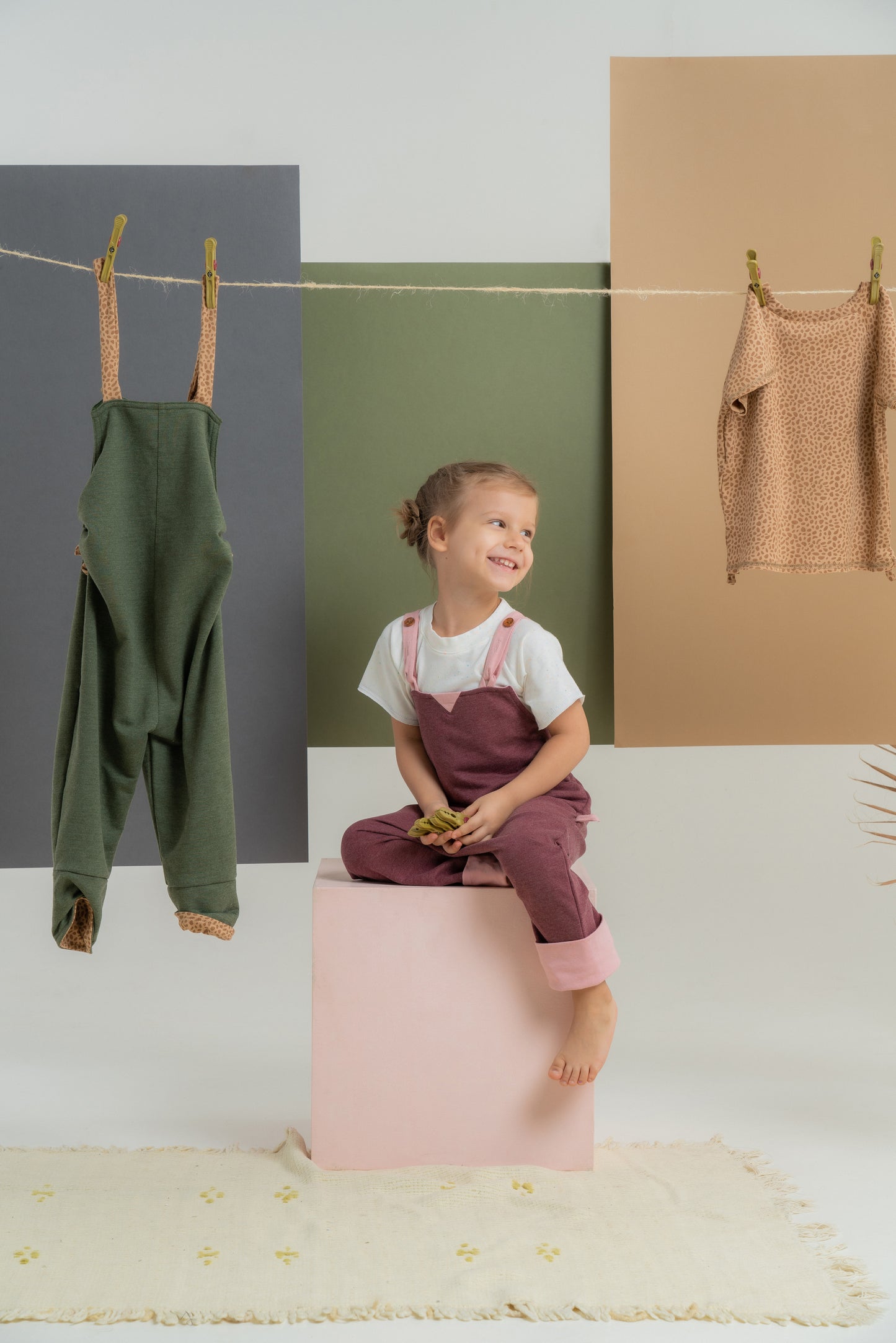 EVERFIT DUNGAREES.BURGUNDY