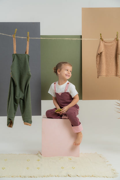 EVERFIT DUNGAREES.BURGUNDY