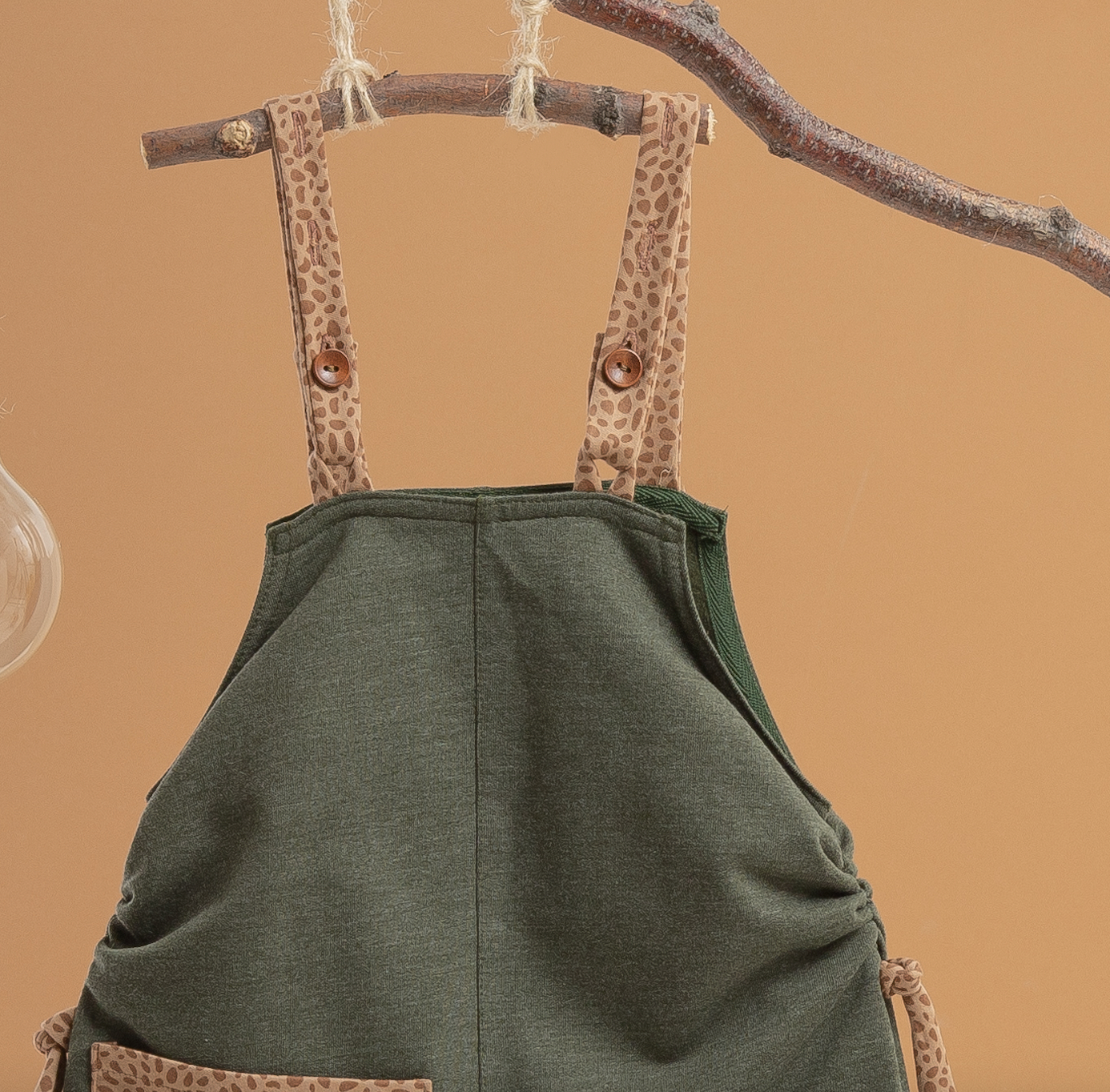 EVERFIT DUNGAREES.FOREST GREEN