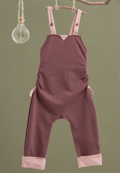 EVERFIT DUNGAREES.BURGUNDY