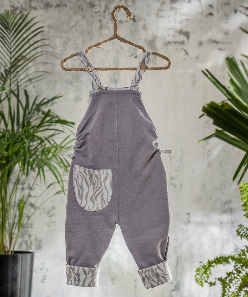 EVERFIT DUNGAREES.LAVA GREY